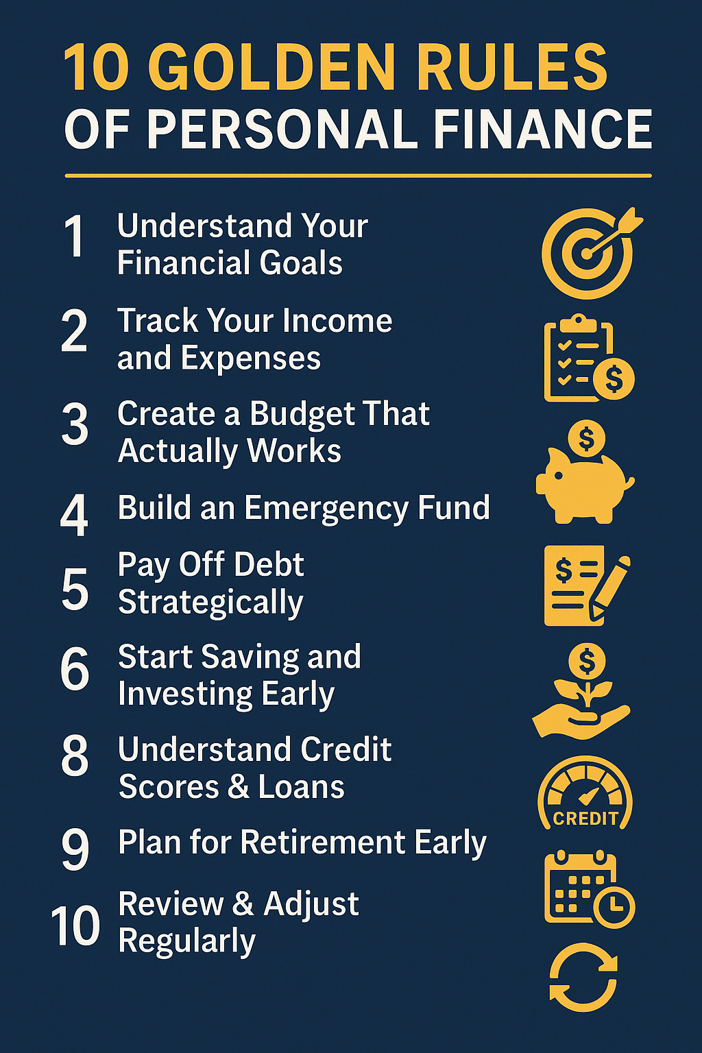 Personal Finance Golden Rules