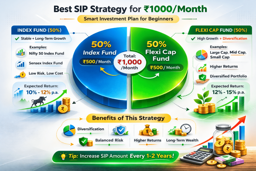 Best sip strategy for 1000 month