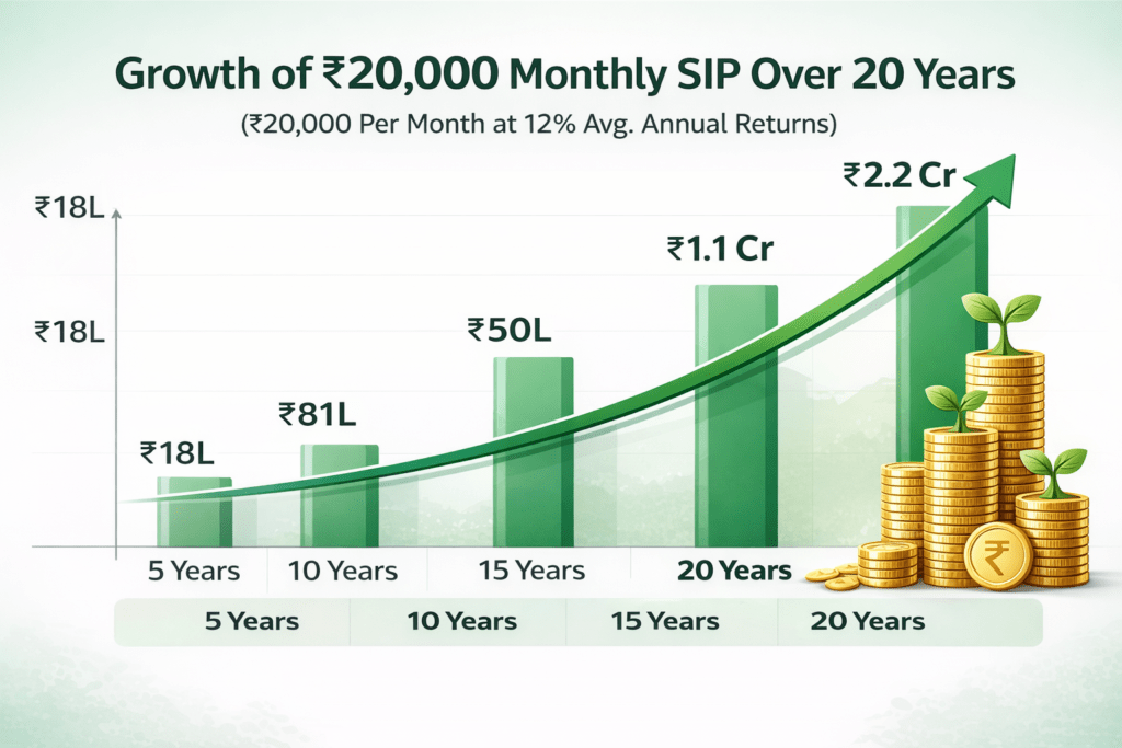 invest ₹20,000 per month