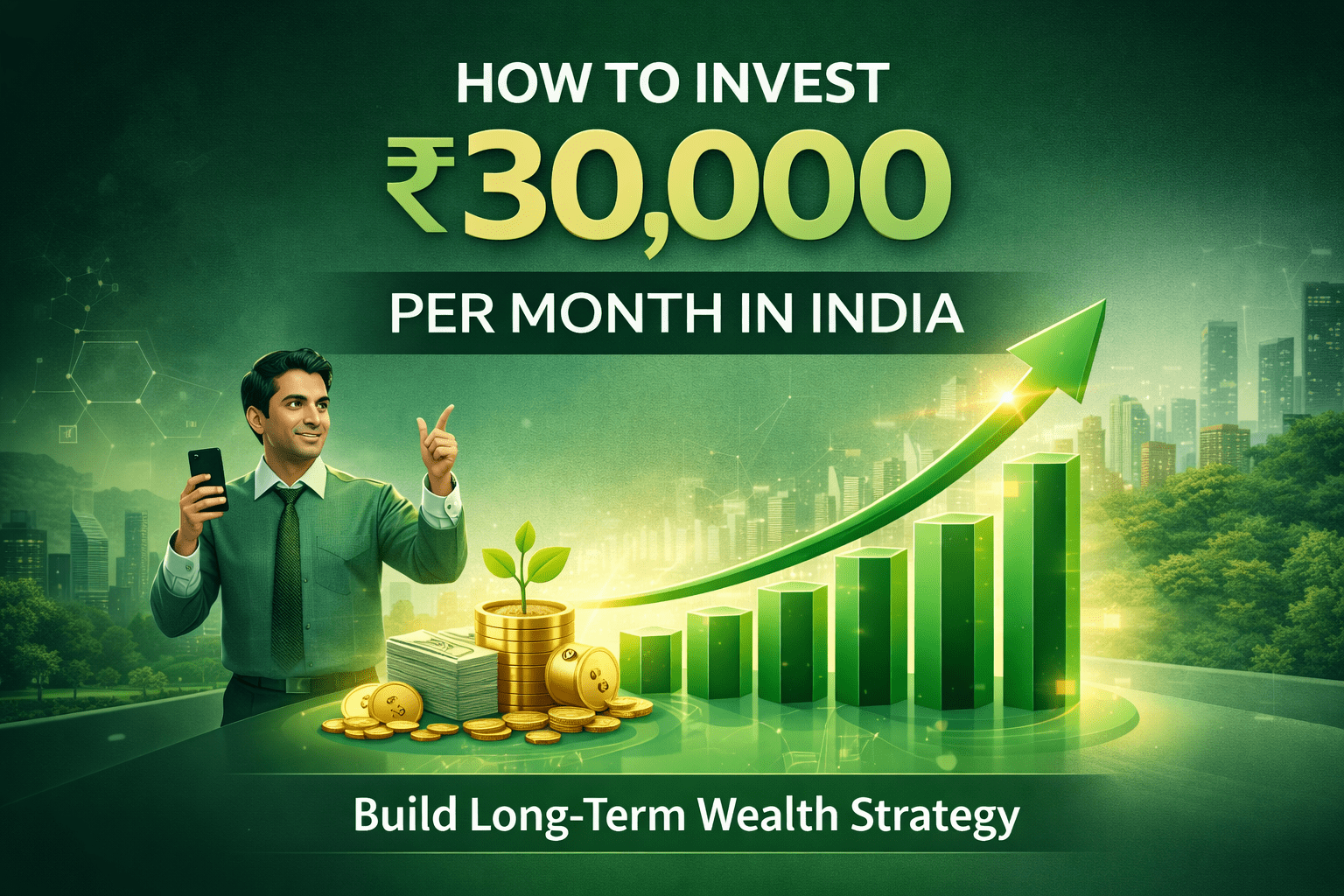 How to invest ₹30,000 per month in India using SIP and mutual funds for long term wealth creation